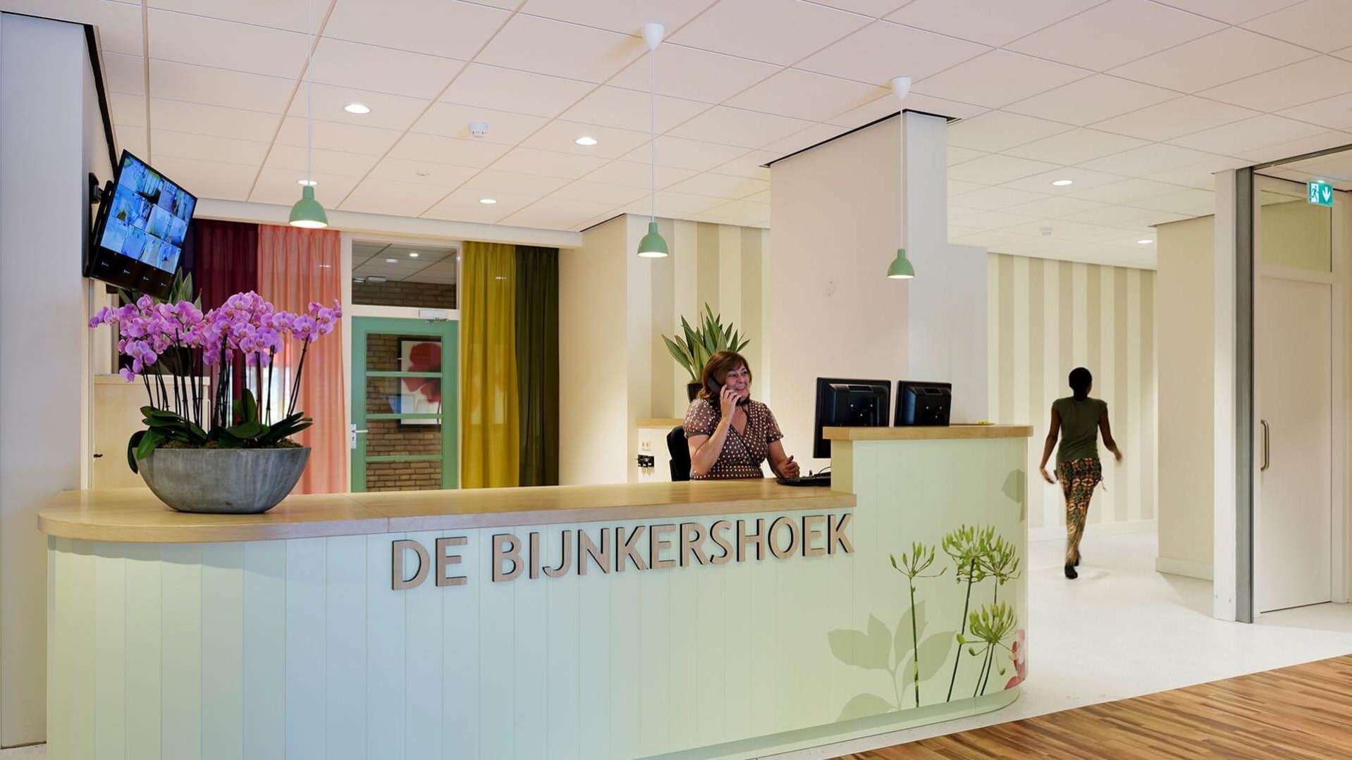 AxionContinu De Bijnkershoek, interieurontwerp woonzorgcentrum, gastvrije zorglocatie, interieur voor de zorg, dementievriendelijk interieur | Burobas