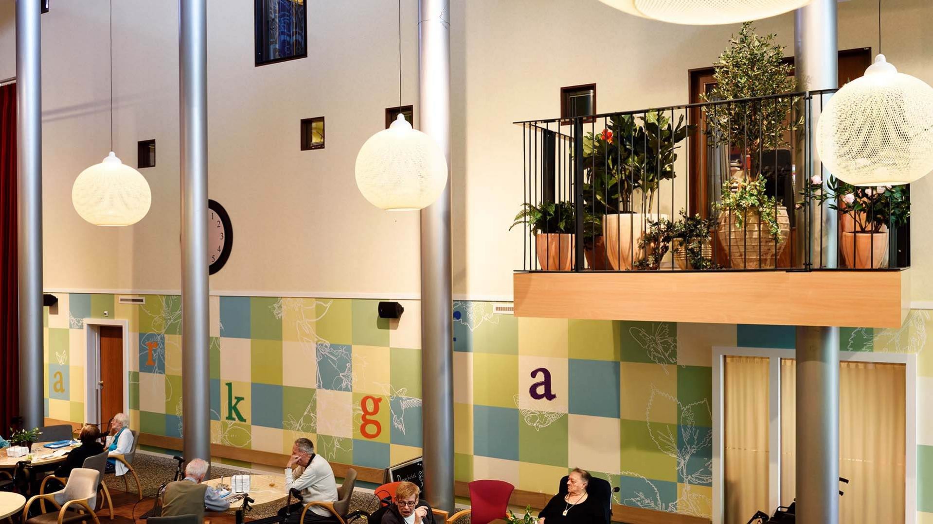 AxionContinu De Parkgraaf, restaurant revalidatiecentrum, restaurant wzc, balkons atrium | Burobas