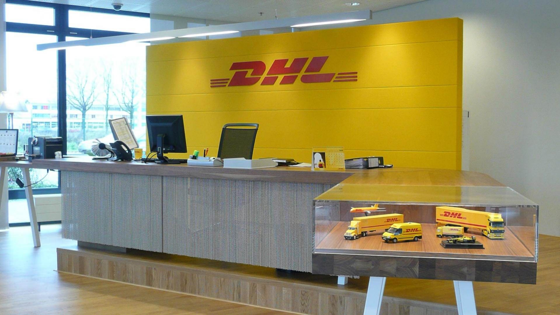 DHL Excel Supply Chain, ontwerp wachtruimte, entree ontwerp, DHL | Burobas