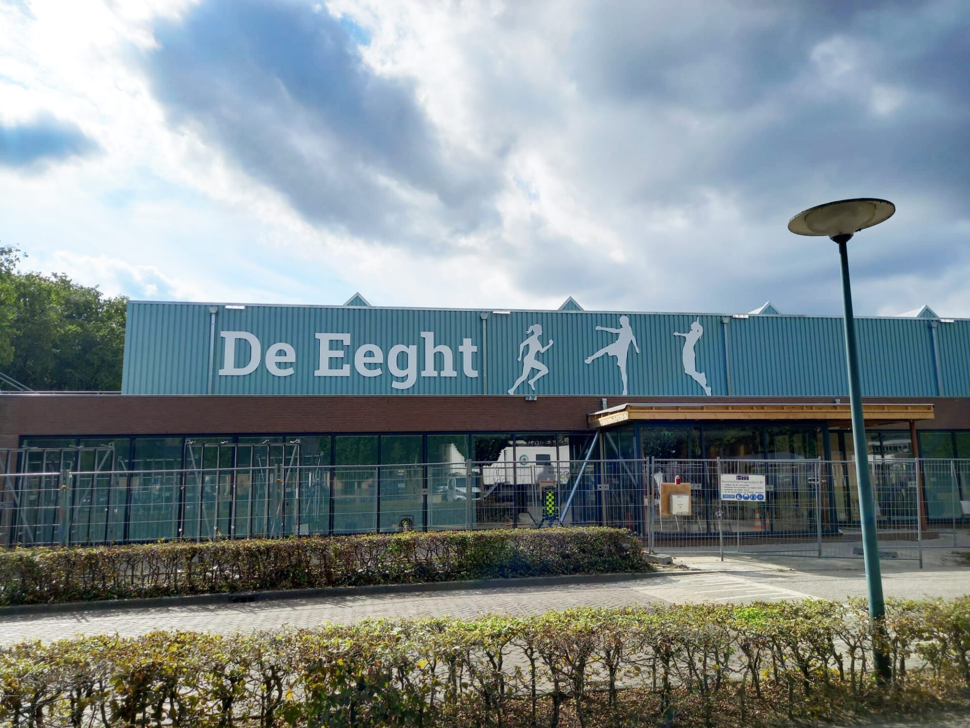 Sportal De Eeght, Schaijk, signing gevel | Burobas