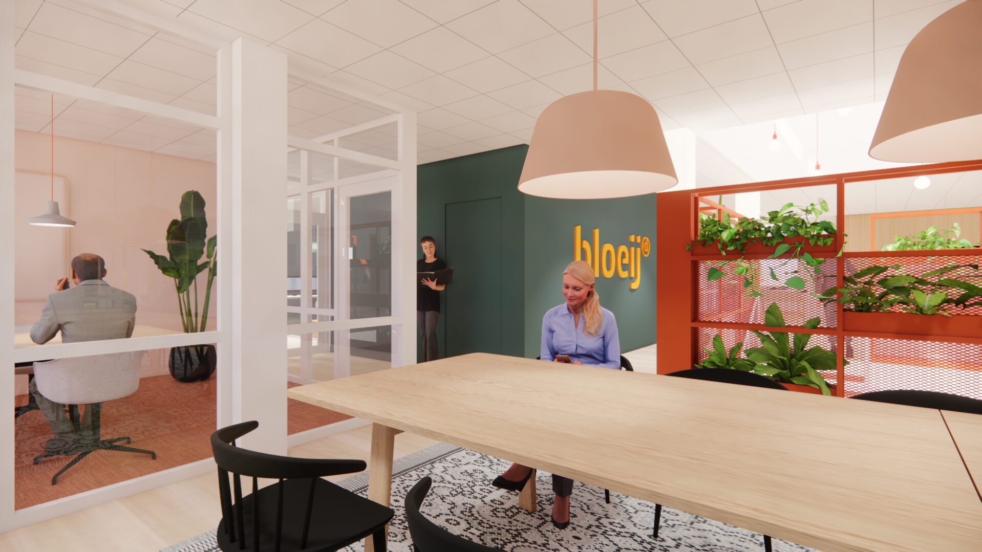 Driessen Groep, interieur werkomgeving Bloeij, Helmond | Burobas