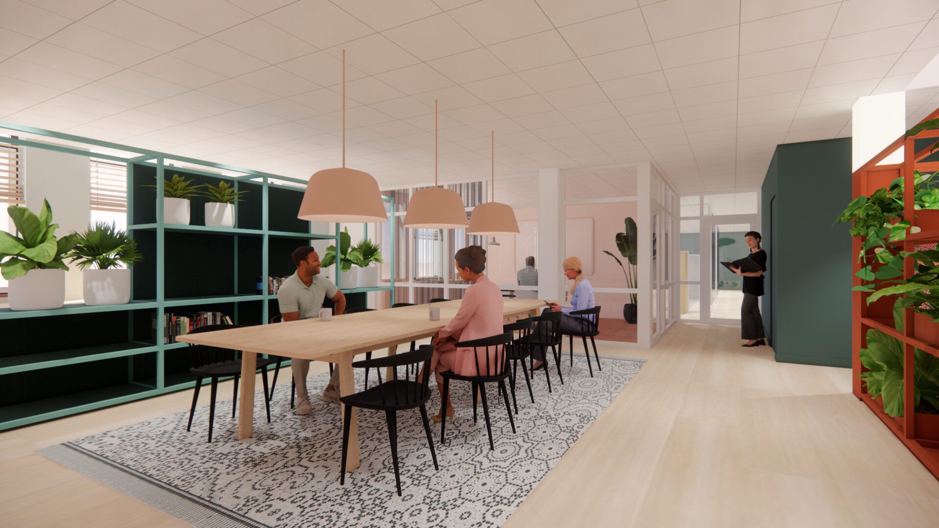 Driessen Groep, interieur werkomgeving Bloeij, Helmond | Burobas